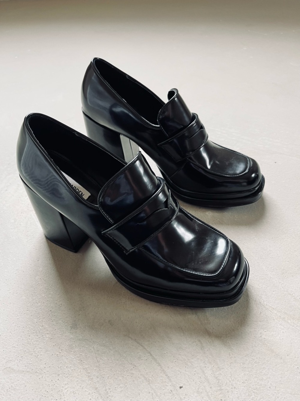 Steve Madden Pingo Chunky Whimsygoth Platform Loafers in Black size 11